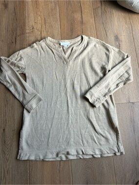 Pure Jill Lightweight Beige Knit Top